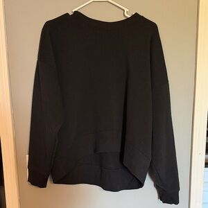 Cropped Black Women's Crewneck